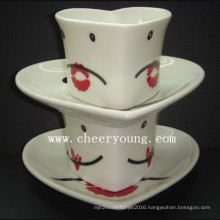 Ceramic Cup and Saucer (CY-P501B)